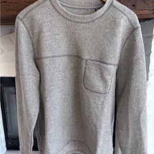 Toad&Co Men's Heather Gray Crewneck Sweater